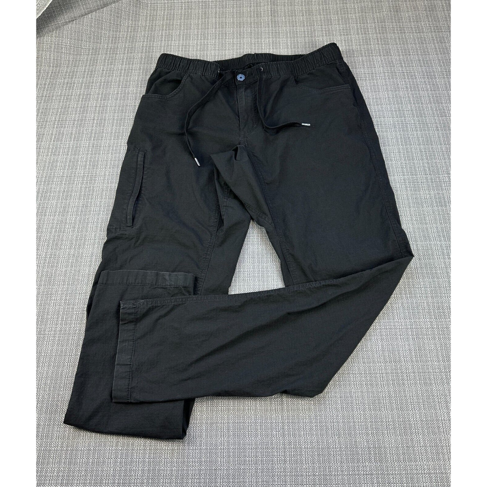 Bylt Pants Mens Large x32 Black Weekender Ripstop Jogger Hiking Comfort Casual